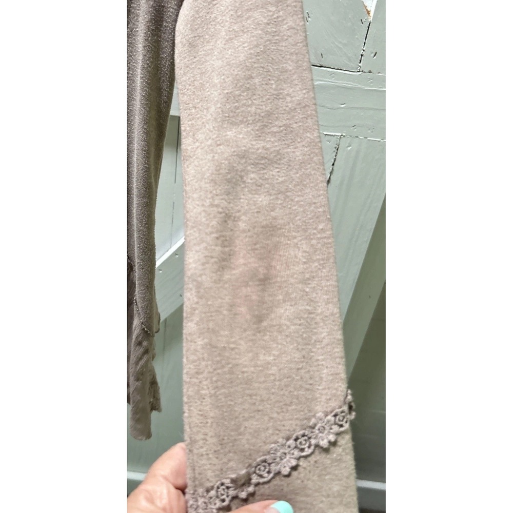 Pretty Angel Womens S Lt. Brown Lace  Layered Ethereal Coquette Tunic/Dress Boho - Picture 6 of 14